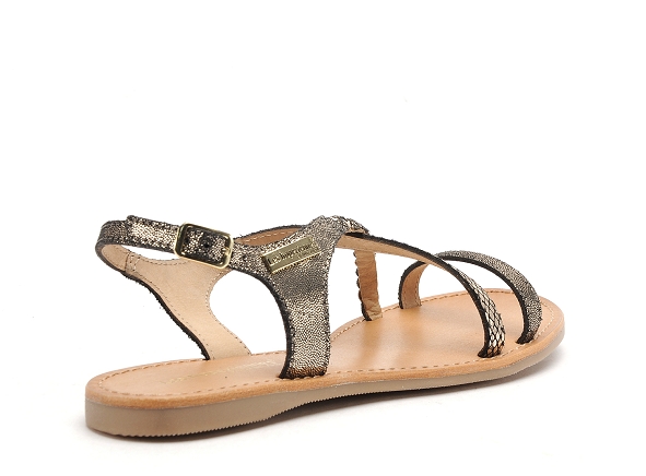 Les tropeziennes nu pieds plats femme hanano noir