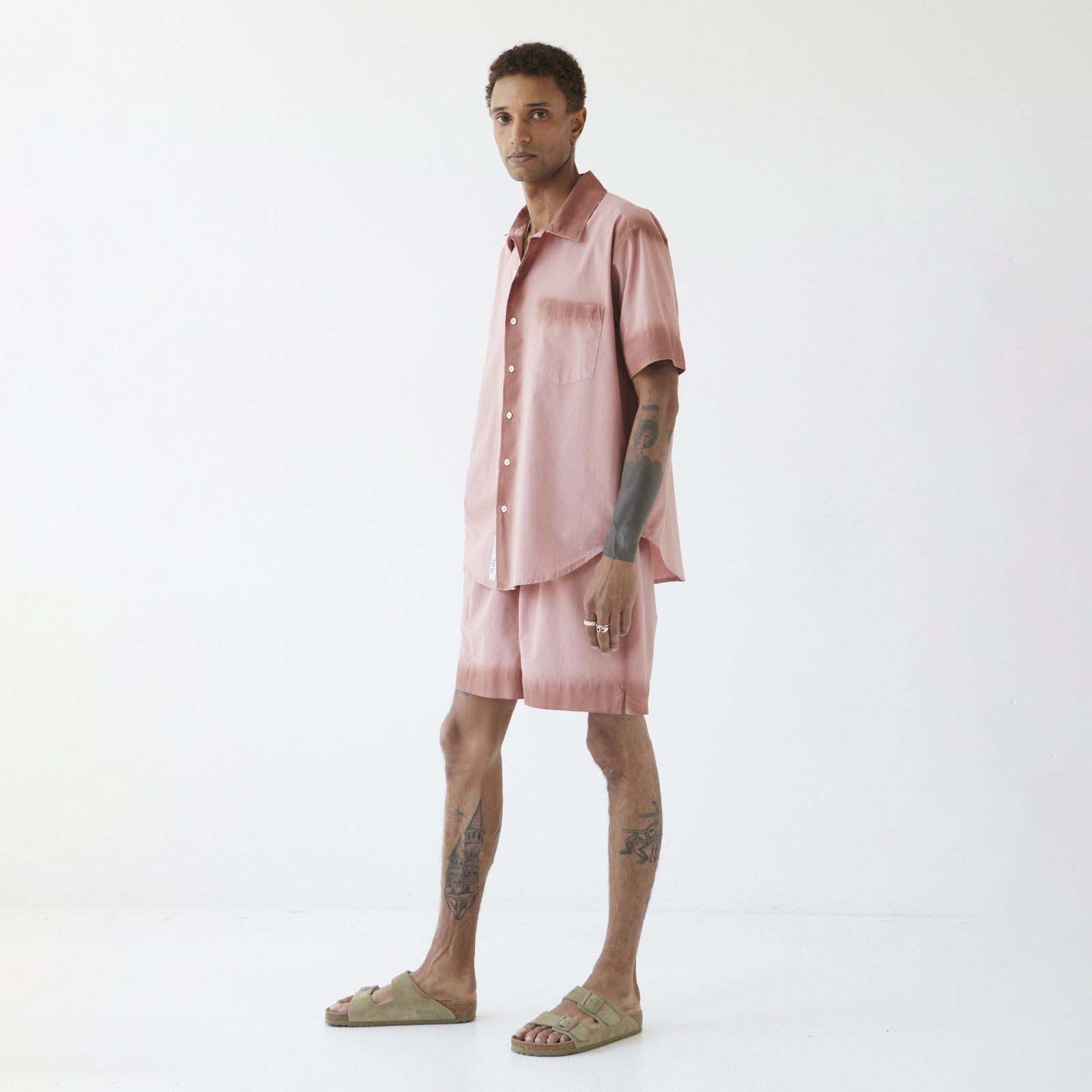 John Shirt shortsleeve ash rose