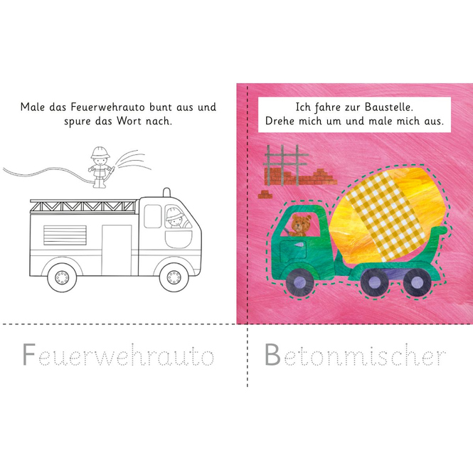 Schnippel-Spass - Fahrzeuge - Schneiden - Malen - Nachspuren