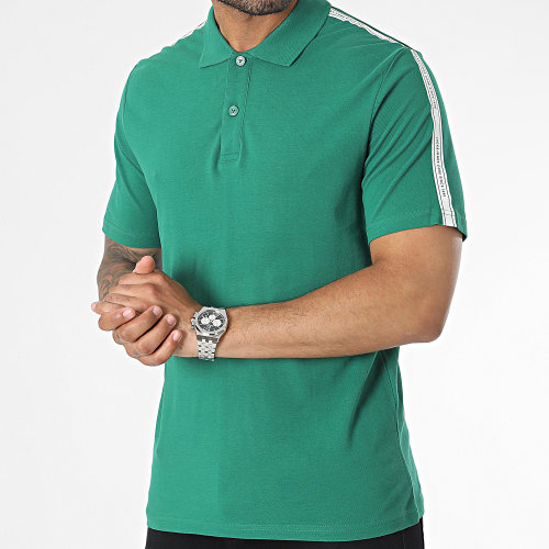 Polo Manches Courtes A Bandes Spirit Tape Vert