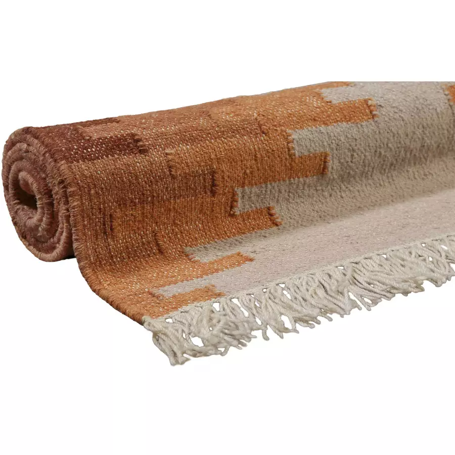 Green Looop Handweb-Teppich Belle beige
