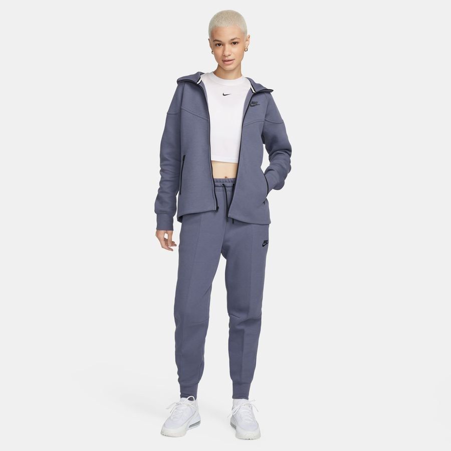 Nike Sweat à Capuche NSW Tech Fleece 24 Coupe-Vent - Gris/Noir Femme