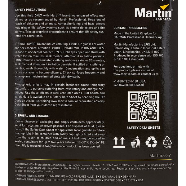 Martin by Harman Jem C-Plus Haze Fluid 2.5 L