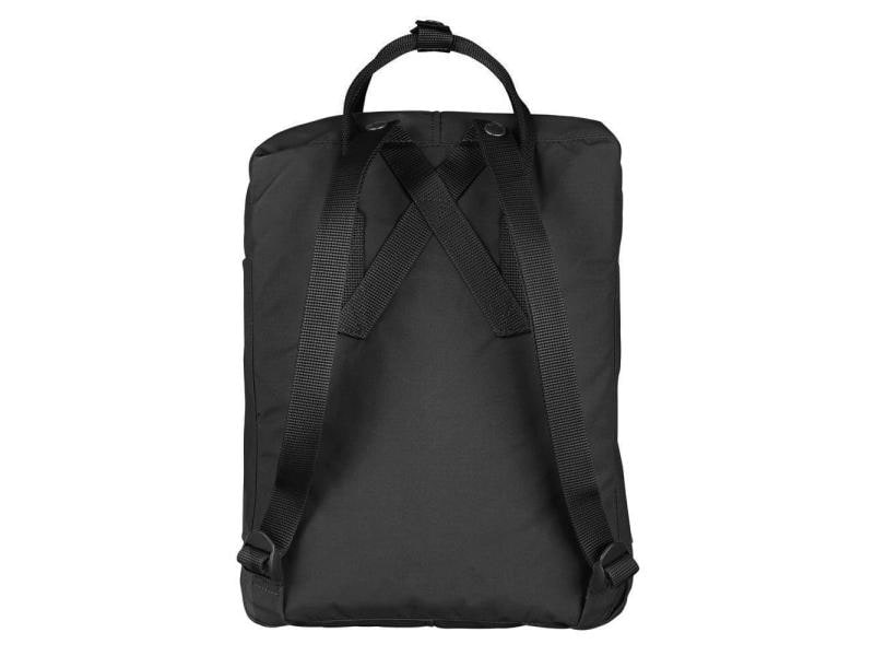 Fjällräven Freizeitrucksack Re-Kanken 16 l, Schwarz Rucksack aus recycelten Plastikflaschen