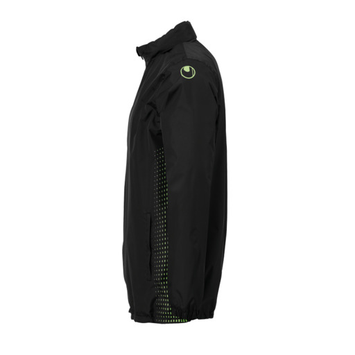 Jaqueta impermeável Score (Chubasquero) preta/verde fluorescente Uhlsport