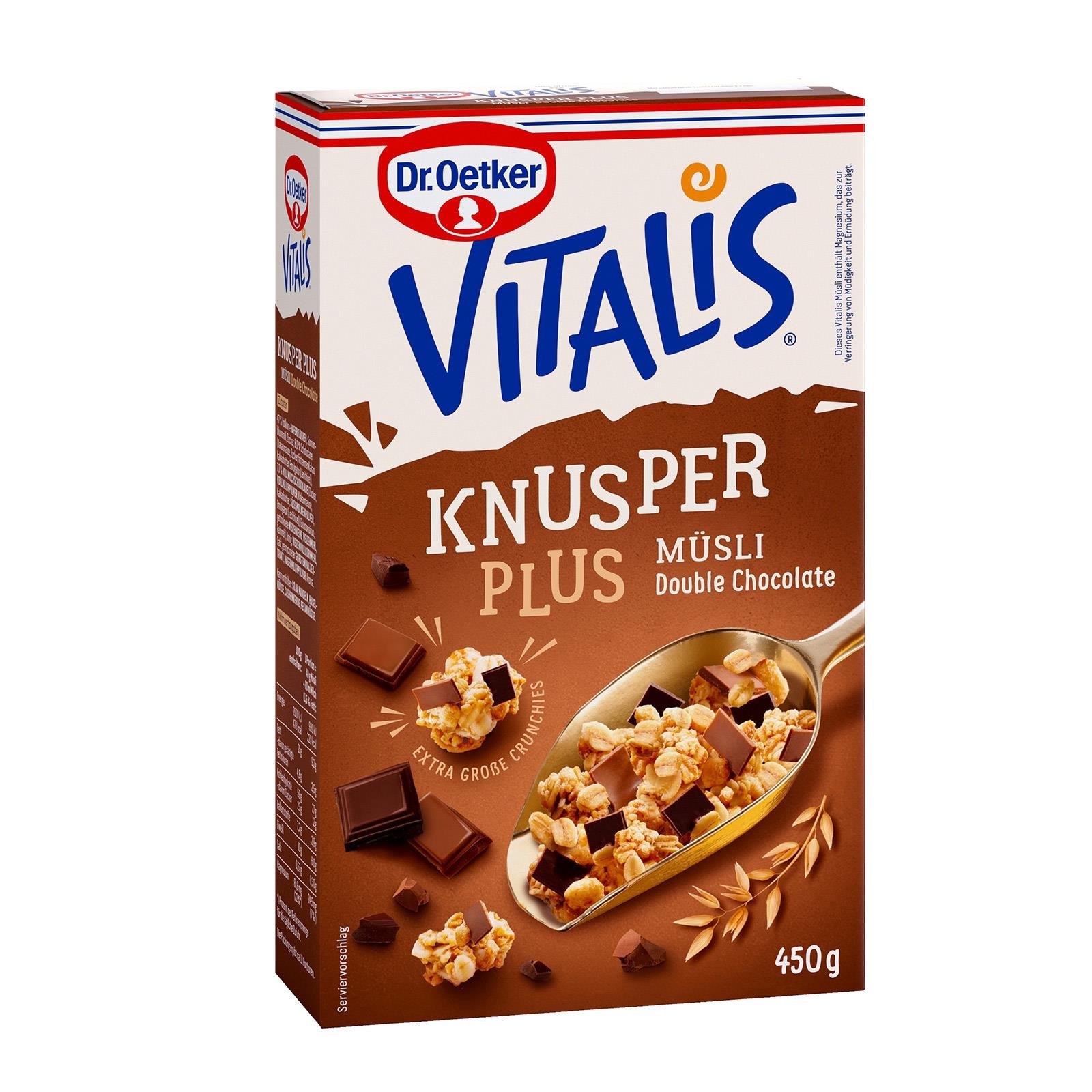Dr. Oetker Vitalis Knusper Plus Müsli Double Chocolate