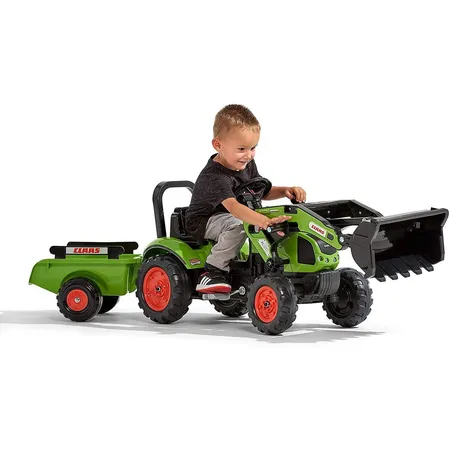 Falk Falquet & CIE – 2040 am – Baggerlader Claas Arion 410 + Bügel + Anhänger