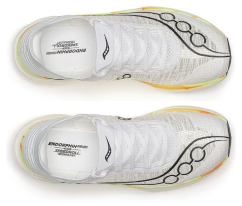 Chaussures Running Saucony Endorphin Elite 2 Blanc/Orange Unisexe