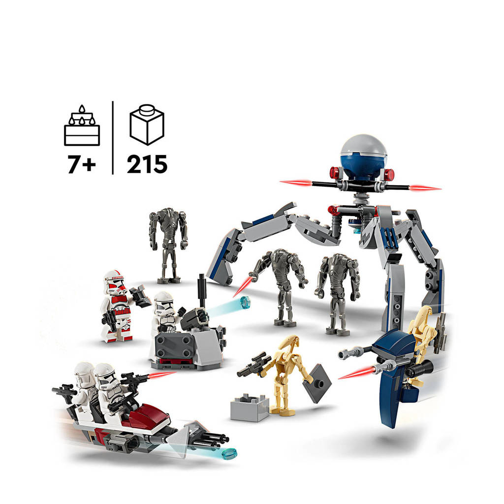 GoedClone Trooper & Battle Droid Battle Pack Bouwbaar The Clone Wars Speelgoed 75372