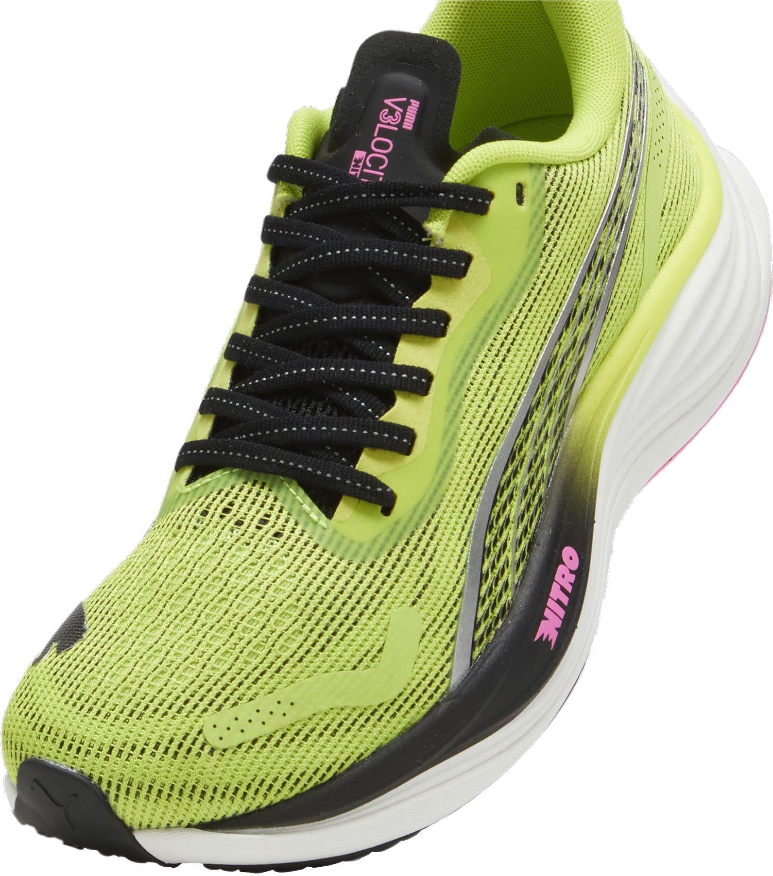 Velocity Nitro 3 Psychedelic Rush Dame Lime Pow/PUMA Black/Poison Pink