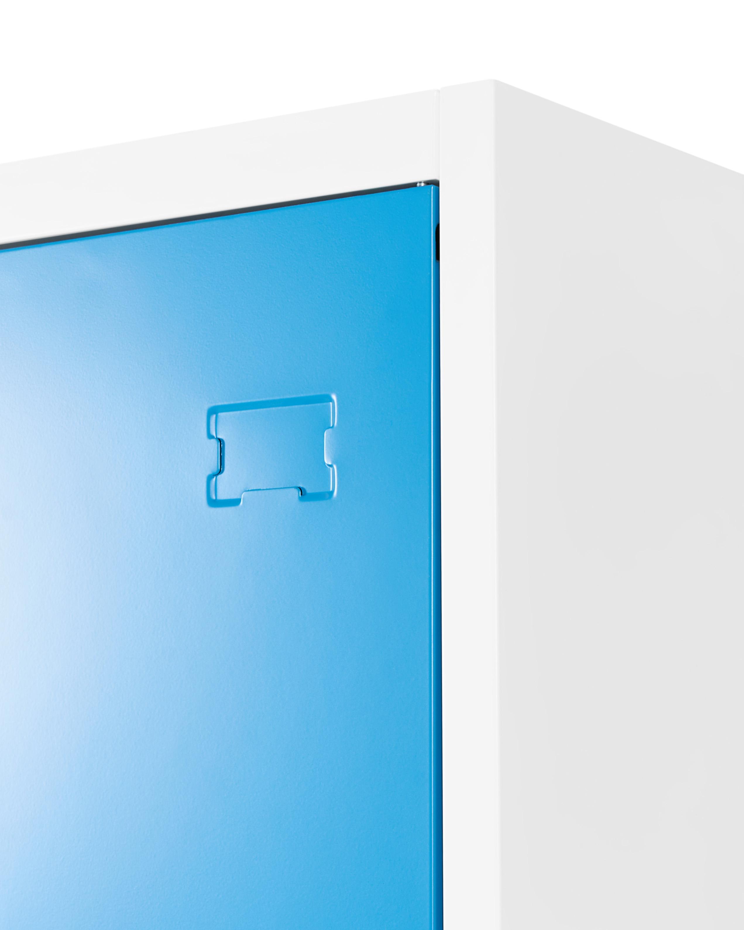 Locker met 3 deuren ATHLETE Metaal Wit/blauw