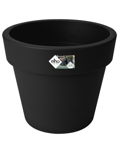 Elho Bloempot Green Basics Top Planter Rond Zwart - Buitenpot