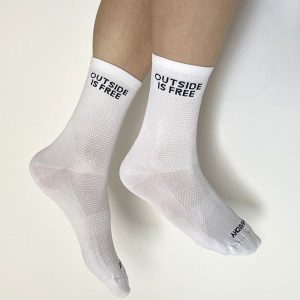 Chaussette vélo MATCHY CYCLING SOCK WHITE