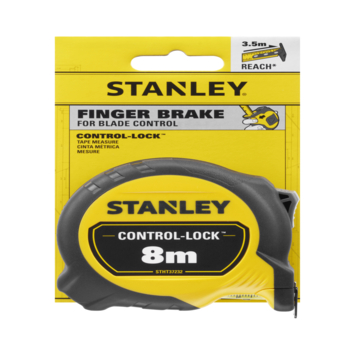 Stanley rolbandmaat Control-Lock 8 meter