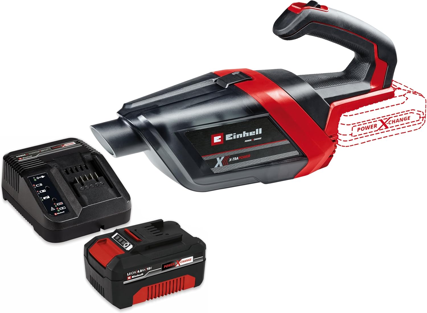 Einhell Akku-Sauger TE-HV 18/06 Li Kit (1x 4,0 Ah)