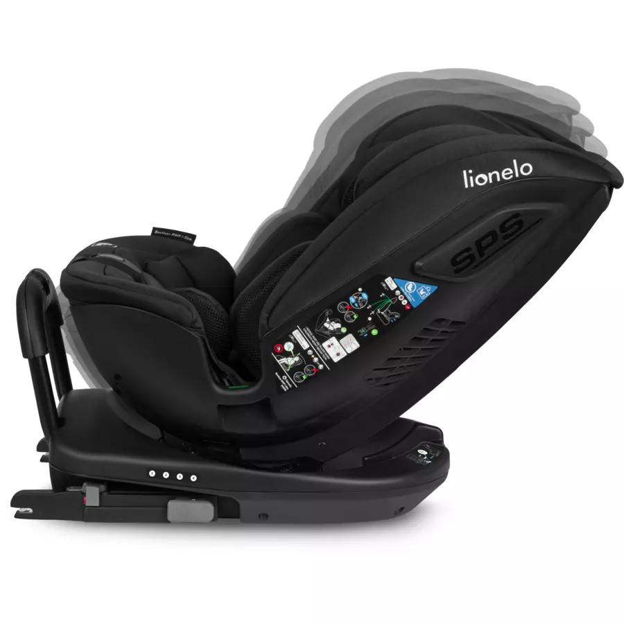 lionelo Reboarder Bastiaan RWF i-Size Black Carbon