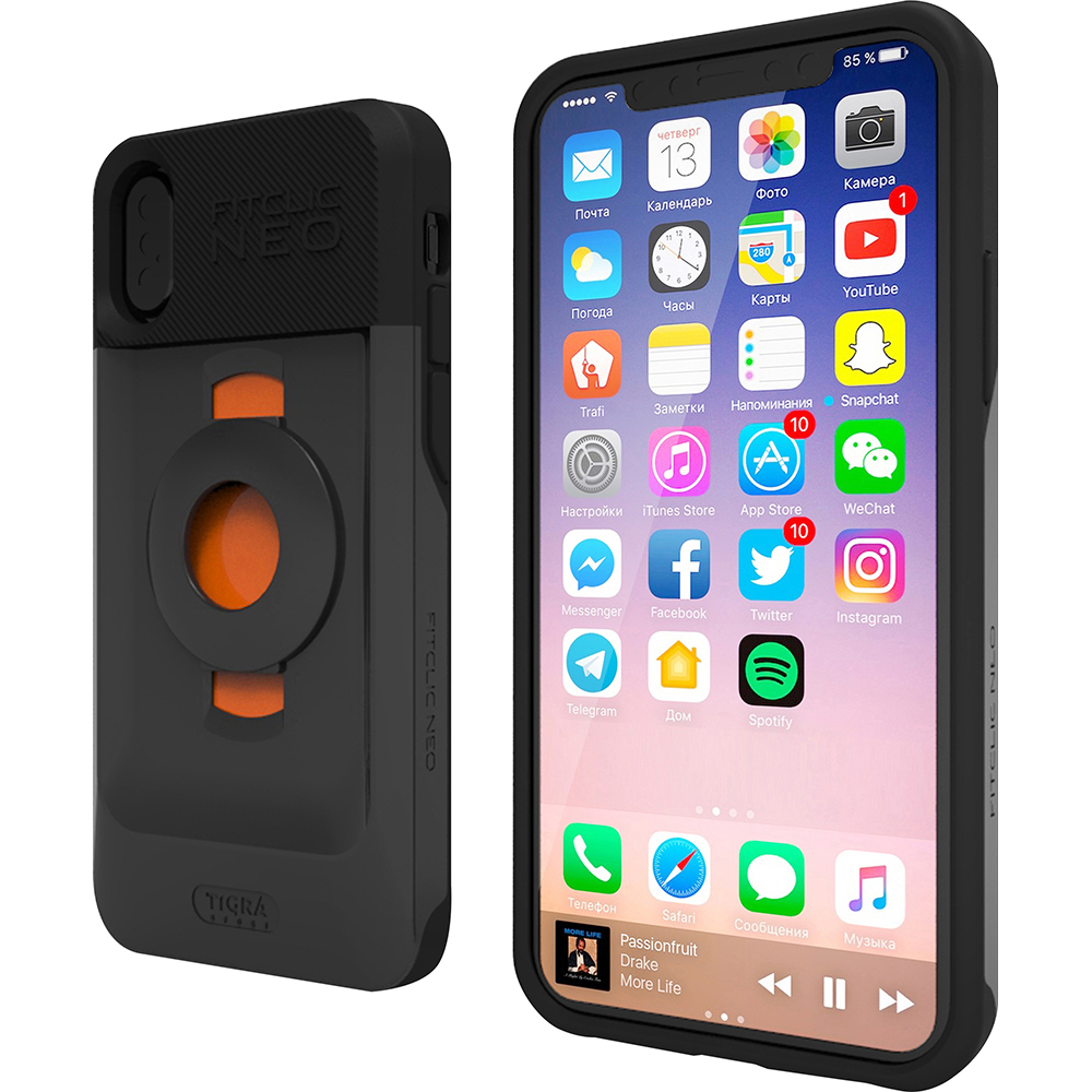 Tigra - Coque FitClic Neo Sport iPhone 6, 6s, 7 et 8 + Support vélo