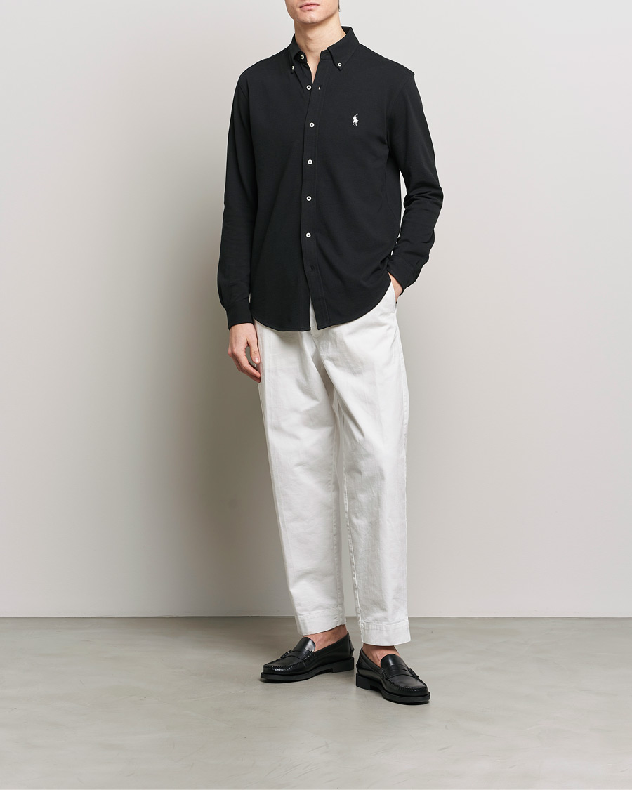 Polo Ralph Lauren Featherweight Mesh Shirt Polo Black