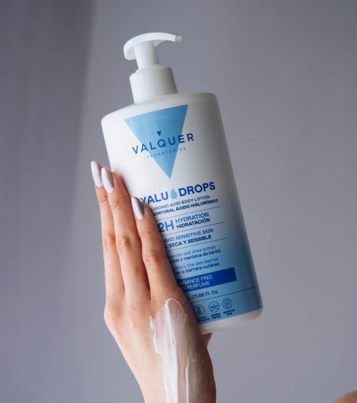 Valquer - Loção Hidratante Corporal 72h Hyaludrops - Sem Fragrância