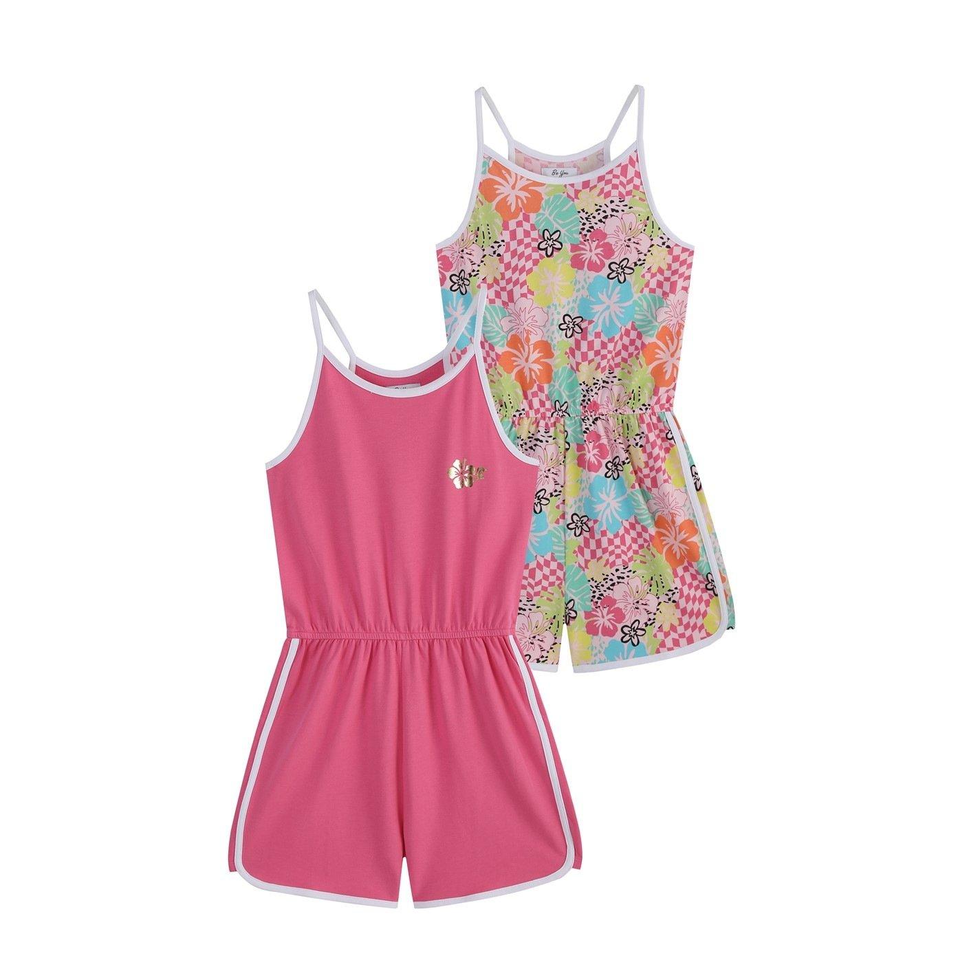 Be You Studio Older Girl Pack Of 2 Tropic Playsuits