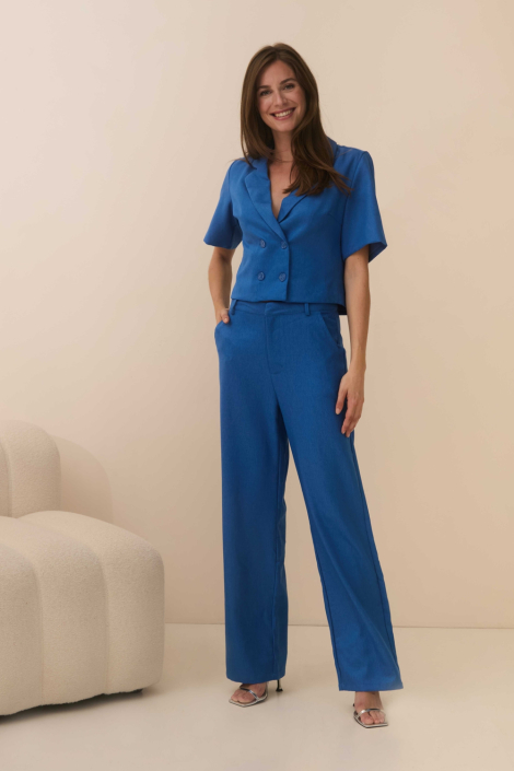 Lofty Manner blauwe dames blouse
