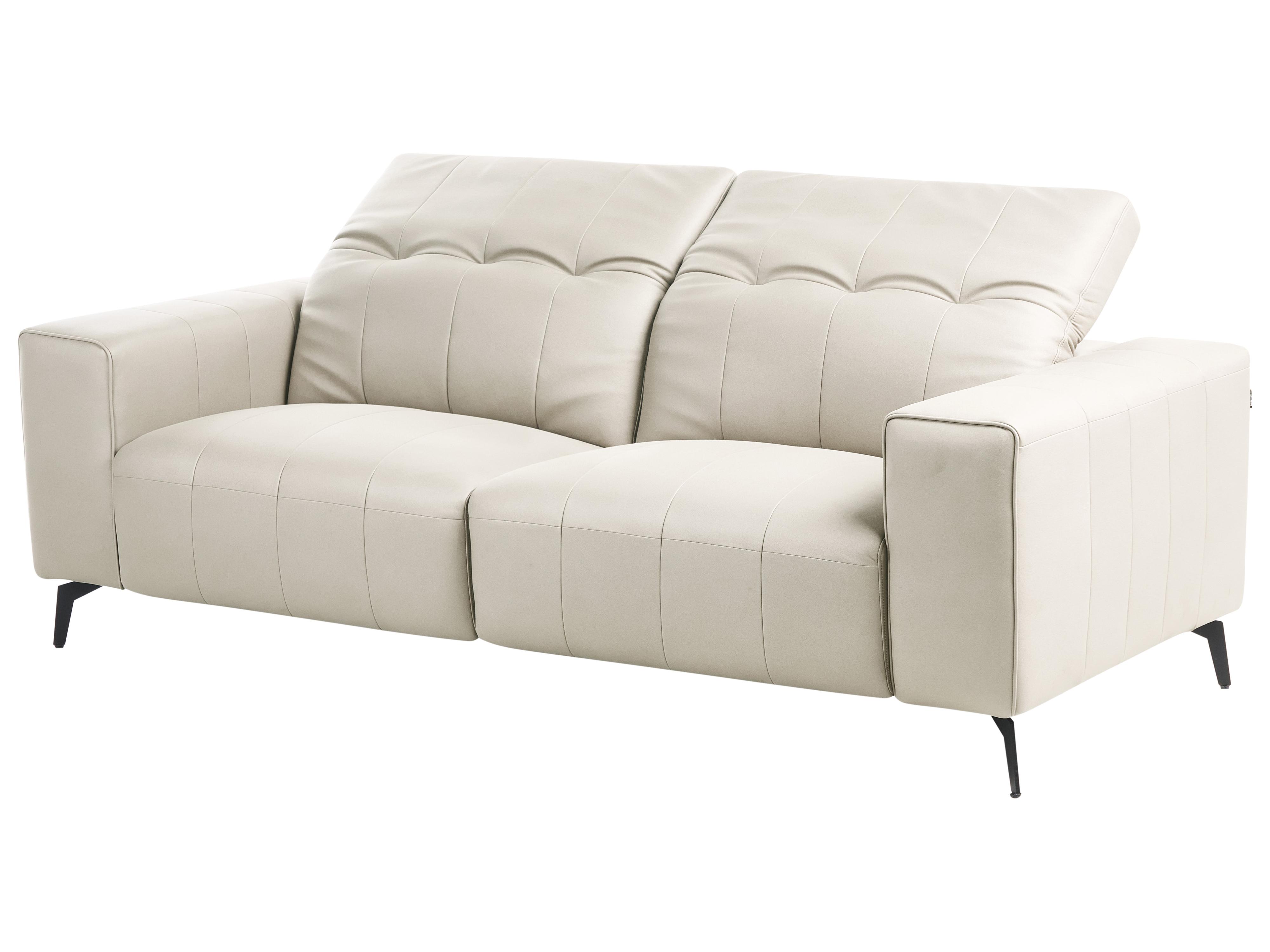 Bank 3-zits OMMEL Kunstleer Lichtbeige