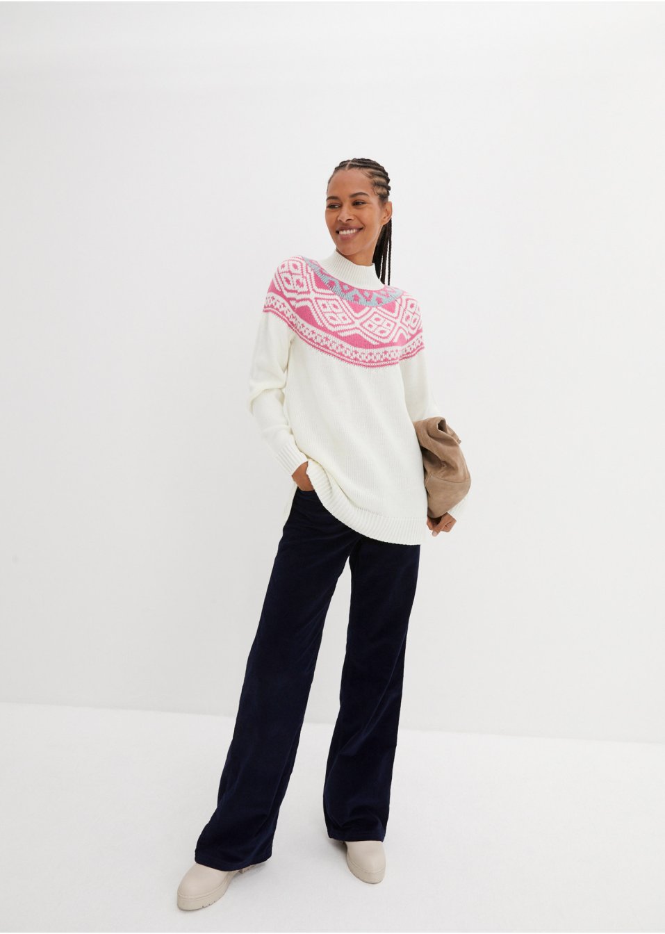 Pull norvégien avec fentes latérales