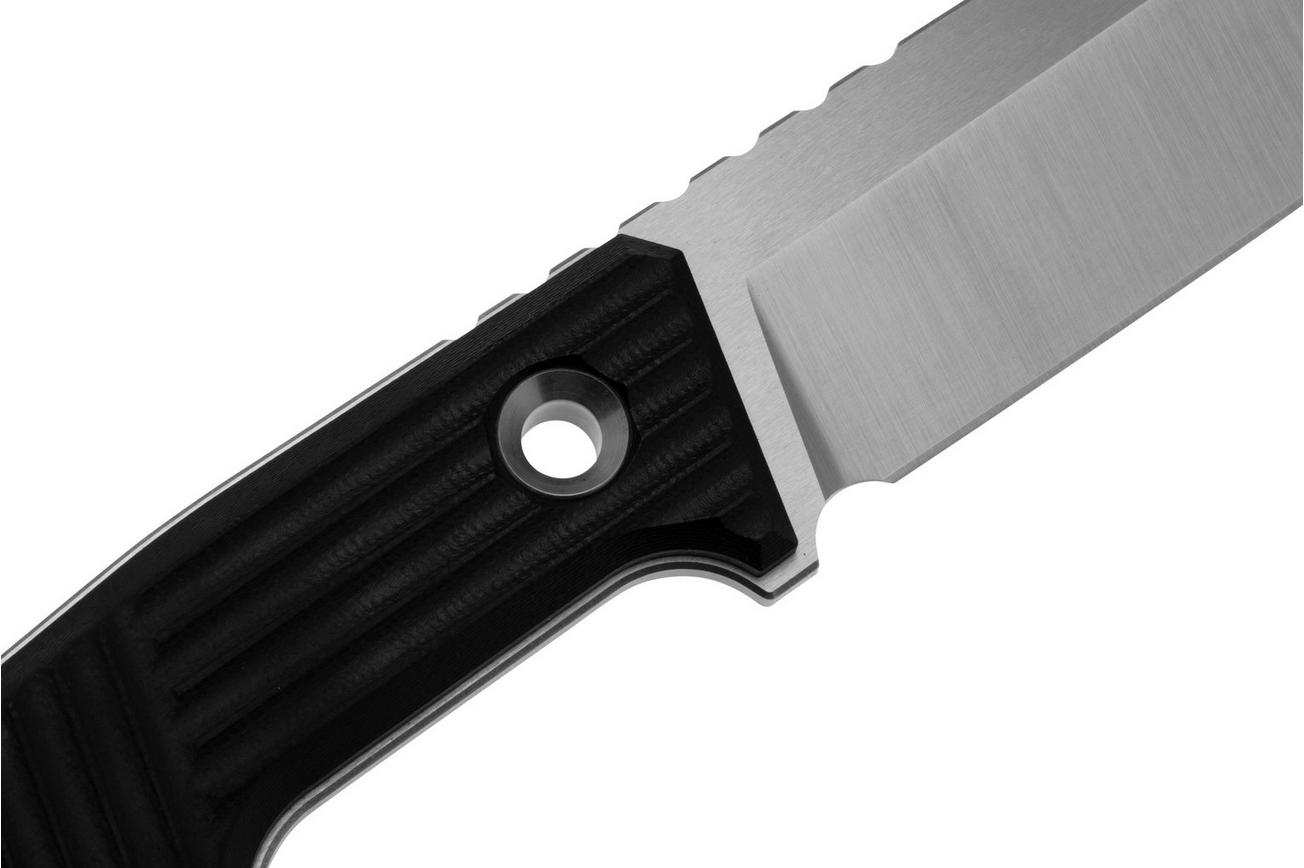 TRC Knives Urban Tactical, Elmax Satin, Black G10 survivalmes