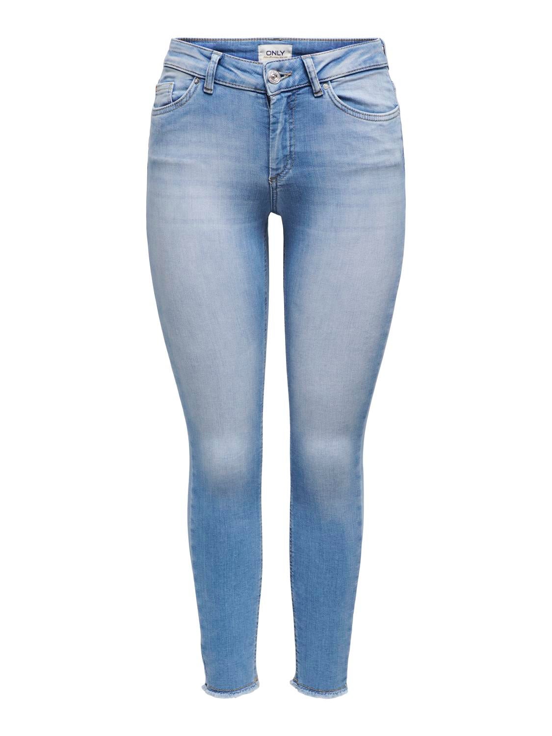 ONLBLUSH Mittlere Taille Skinny Fit Jeans Light Medium Blue Denim