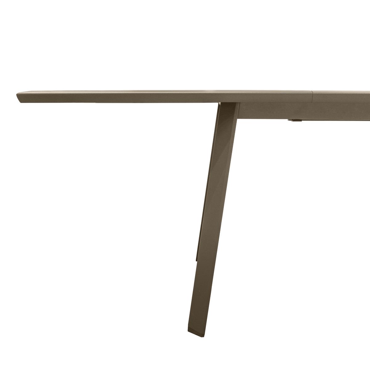 TABLE PAVANE EXTENSIBLE ALUMINIUM SEIGLE PRALINE 10 PLACES