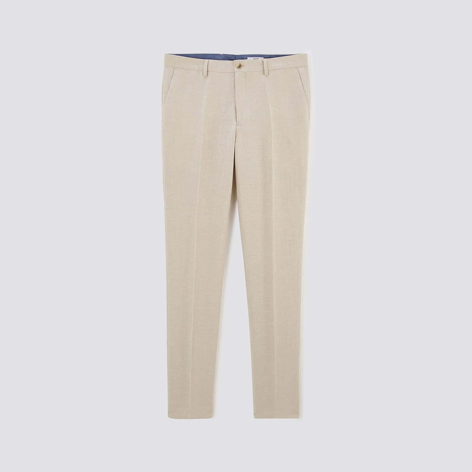 Pantalon de costume slim Beige
