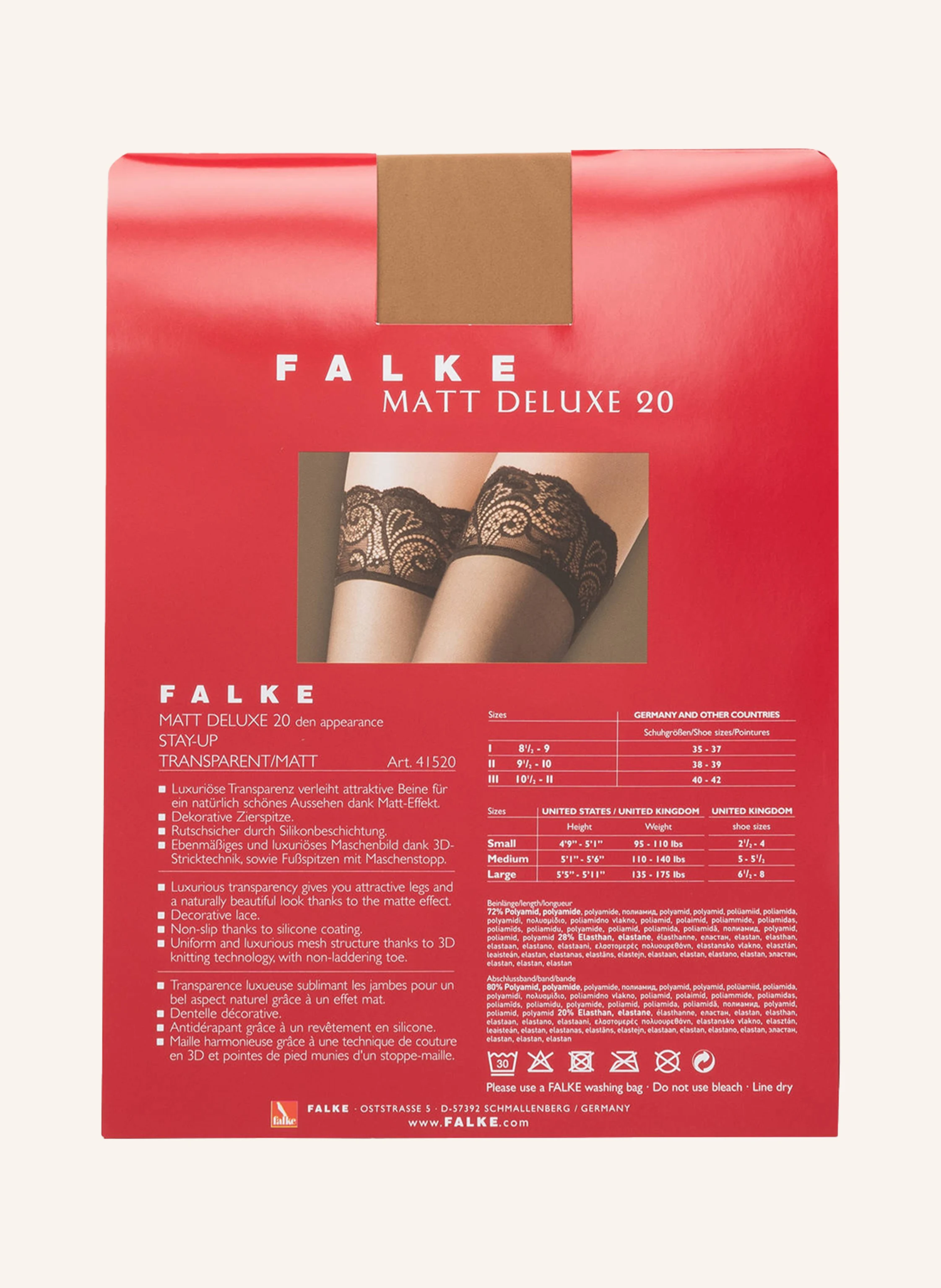 FALKE Halterlose Strümpfe MATT DELUXE