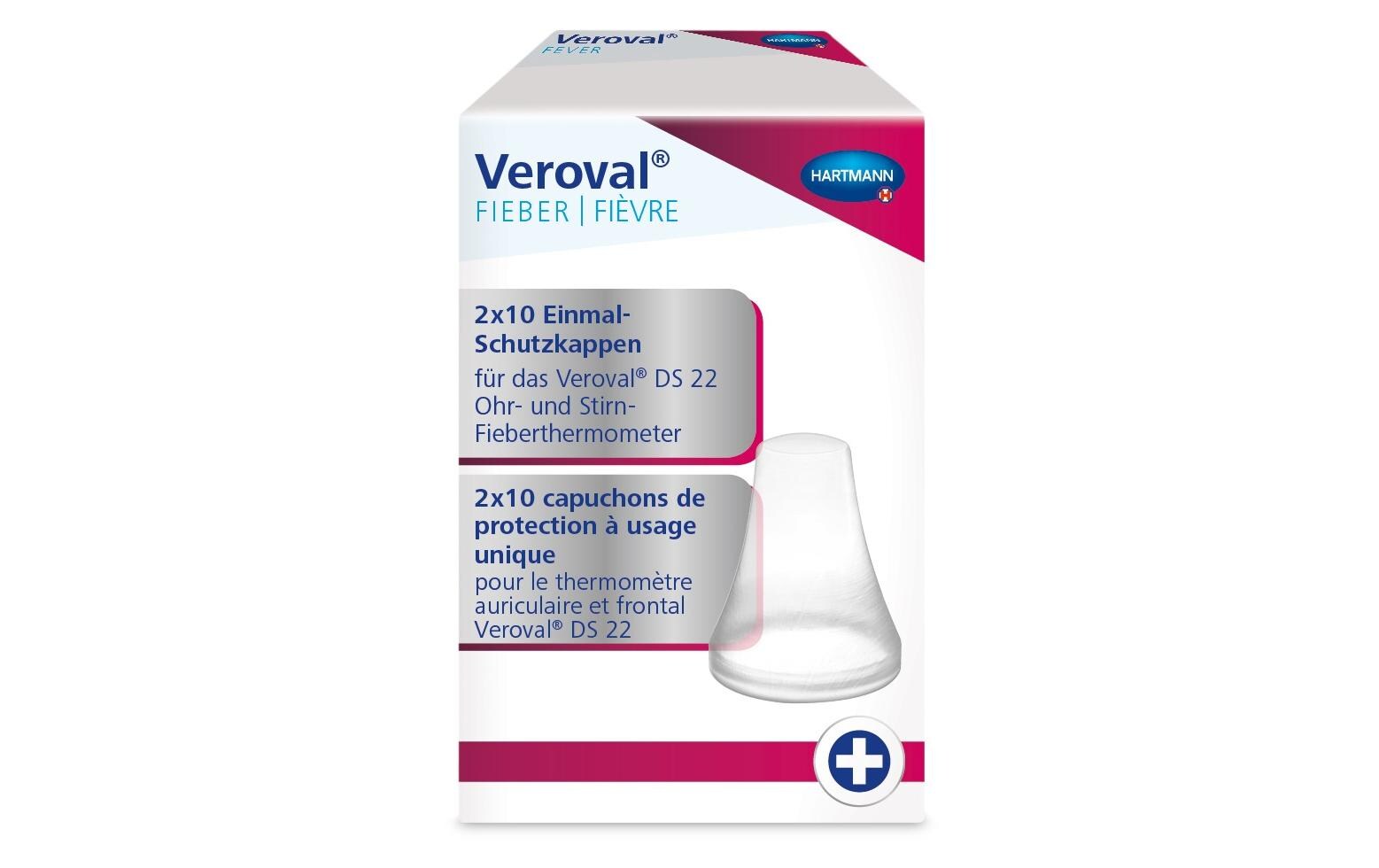 Schutzkappen für Veroval 2in1 Infrarotthermometer 20 StückEinmal-Schutzkappen
