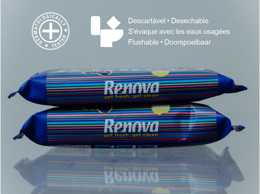 PAPEL RENOVA HIGIÉNICO HÚMIDO FRAICHEUR TRAVEL 12UN