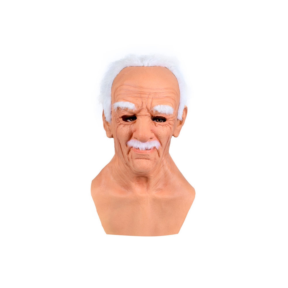 Latex Maske Fasnachts Gesichtsmaske Kostüm Zubehör Motto Party Accessoire Halloween Foto Requisite - Alter Mann