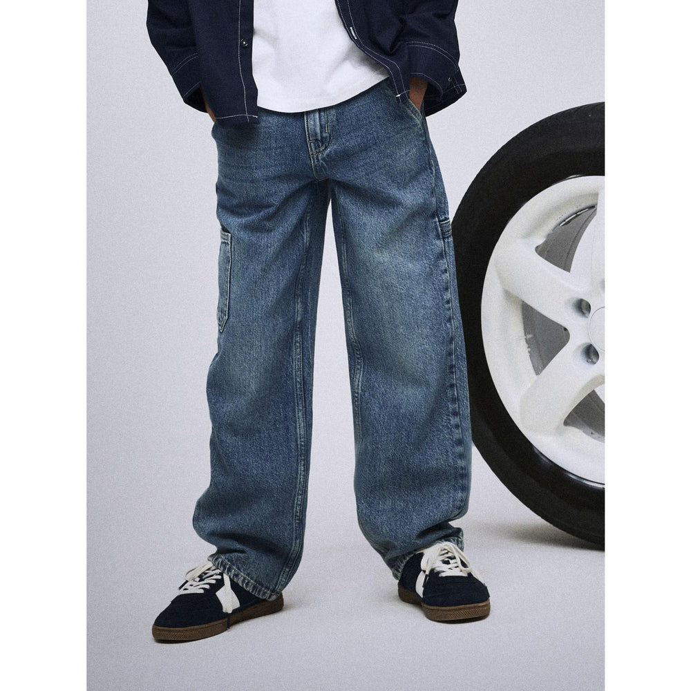Køb Name It Vintage Medium Blue Denim Nkmryan Straight Carp Jeans 5950-Dm Noos