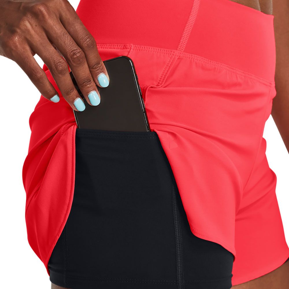 Under Armour FLEX WOVEN 2-IN-1 - Short Femme rouge