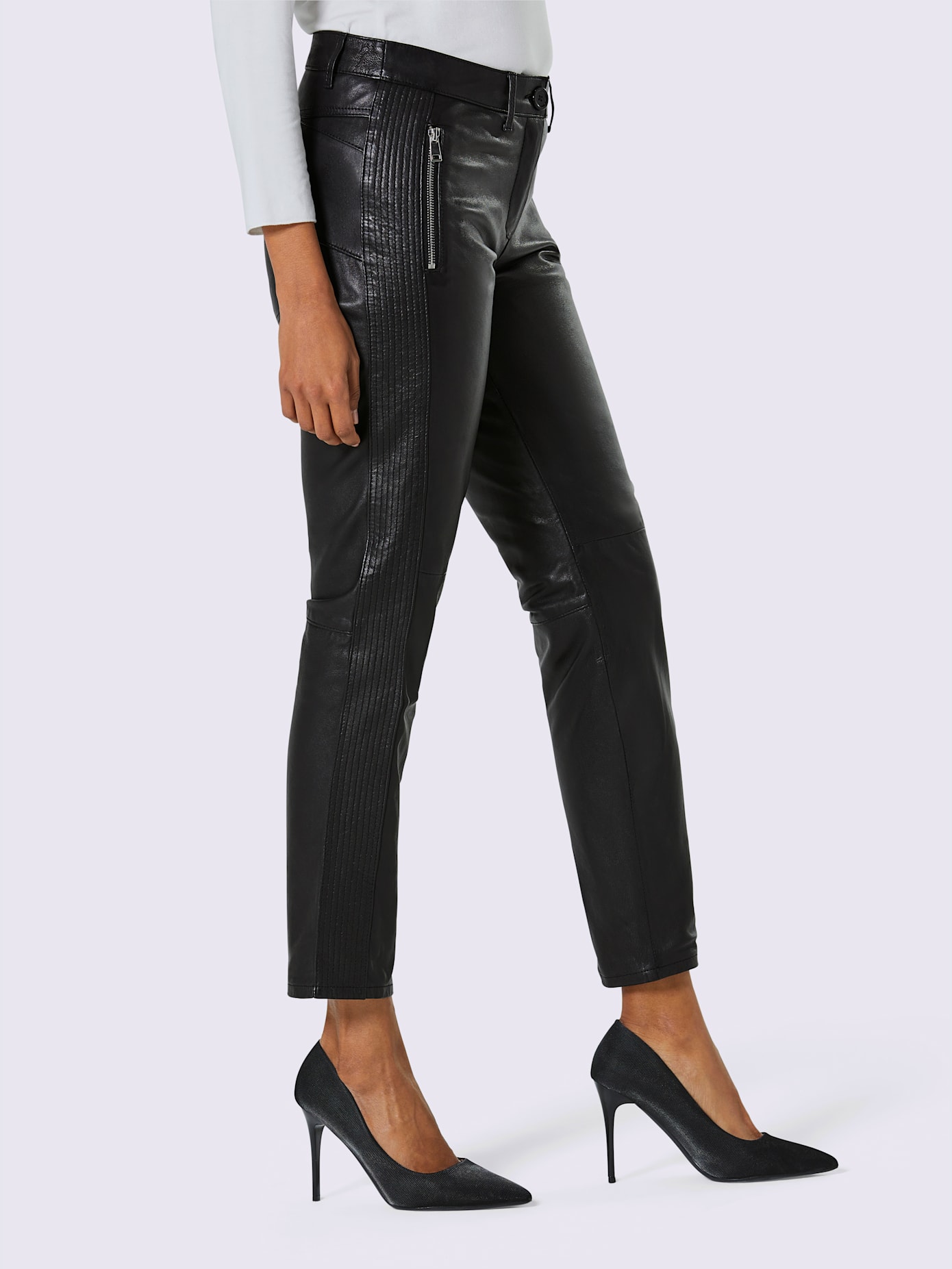 Pantalon cuir agneau nappa cuir agneau nappa véritable