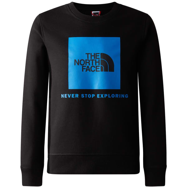 Sweatshirt THE NORTH FACE TEEN REDBOX CREW TNF BLACK/OPTIC BLUE
