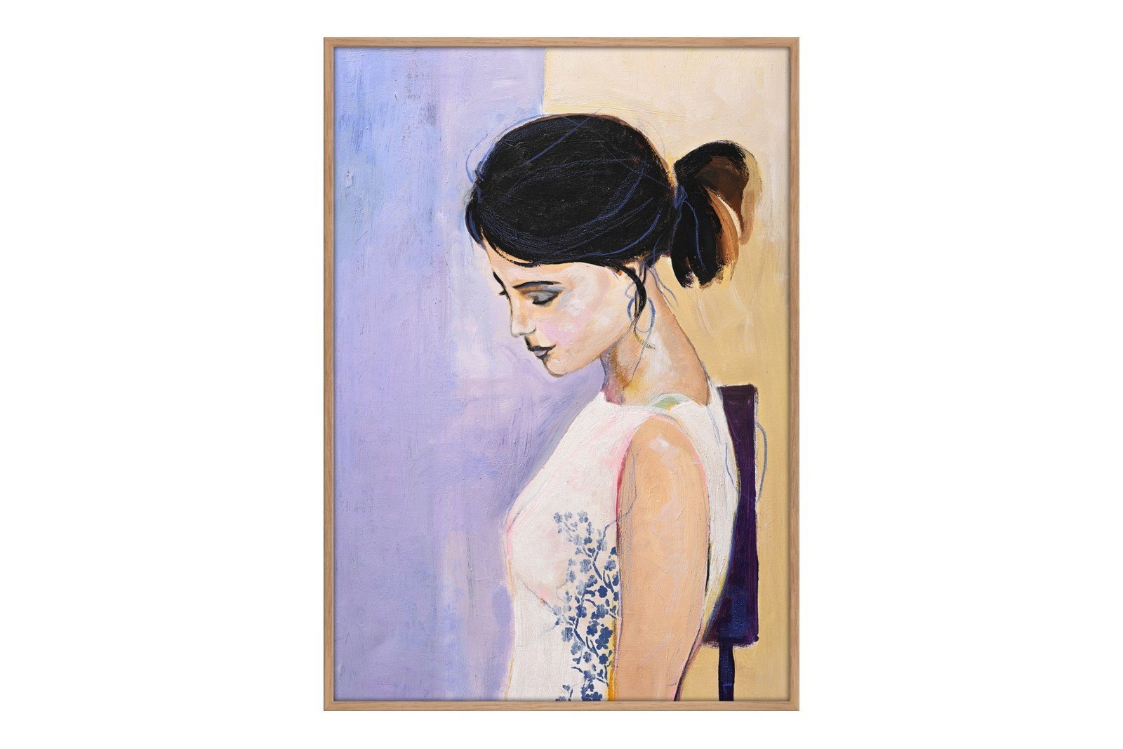 Still Quiet 70x100 cm Oak Frame