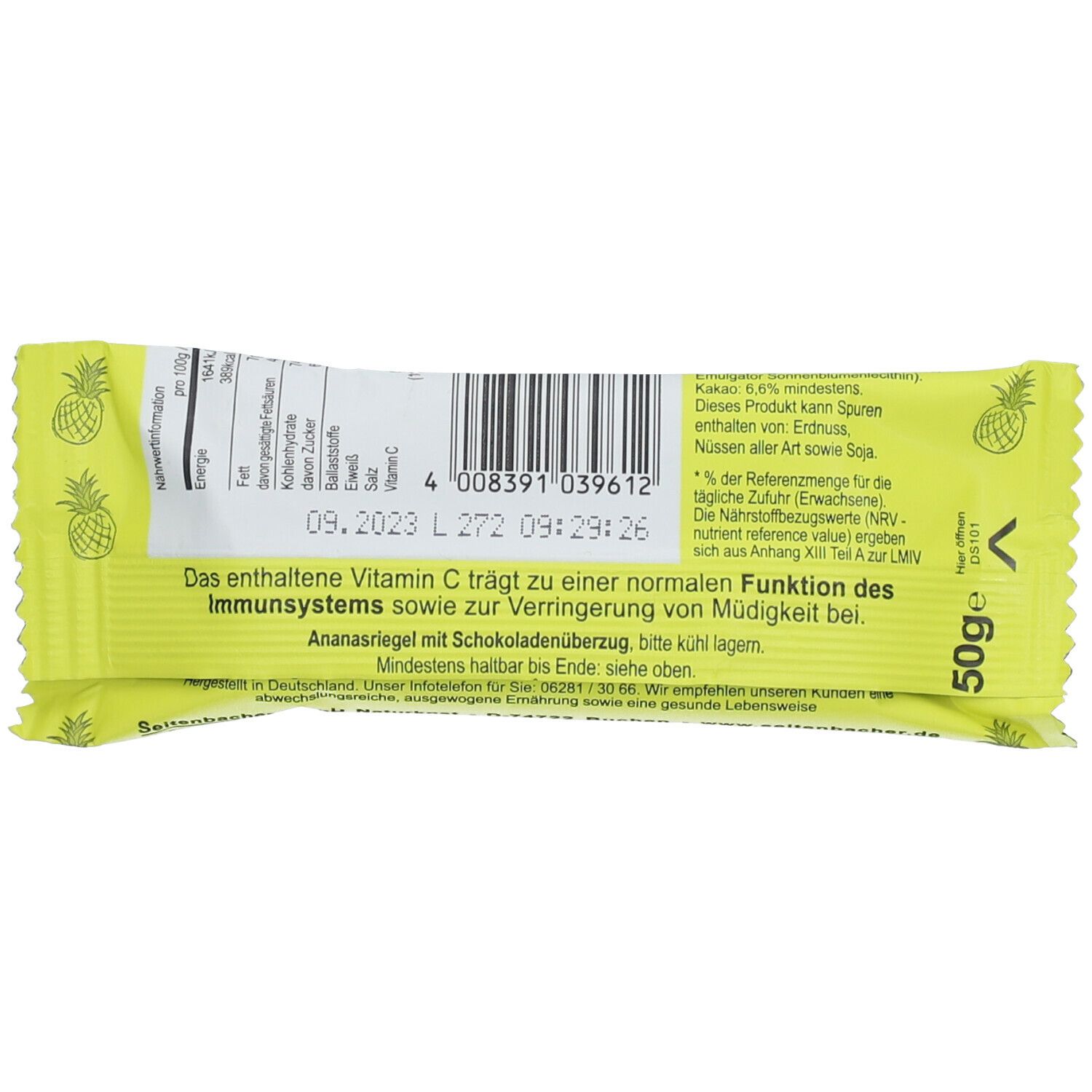 Seitenbacher® Ananas-Riegel