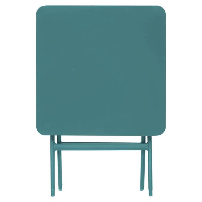 Table d'appoint de jardin pliante carrée GREENSBORO Vert opale