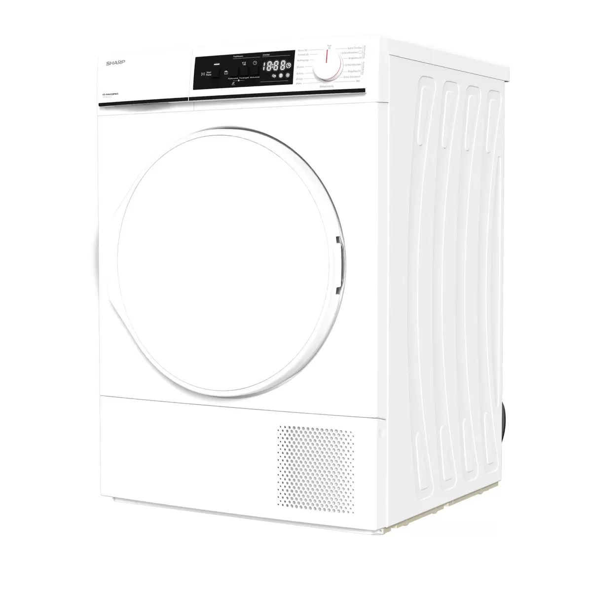 Wäschetrockner 8kg Sharp KD-NHA8S8PW3-DE weiss