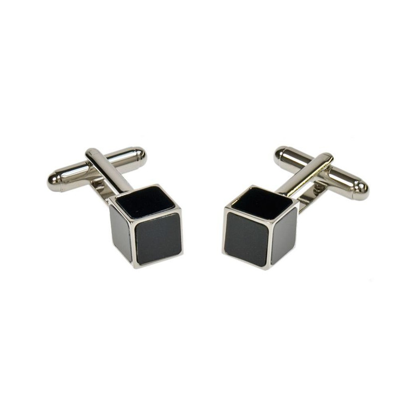 Boutons de manchette, Cube, Onyx