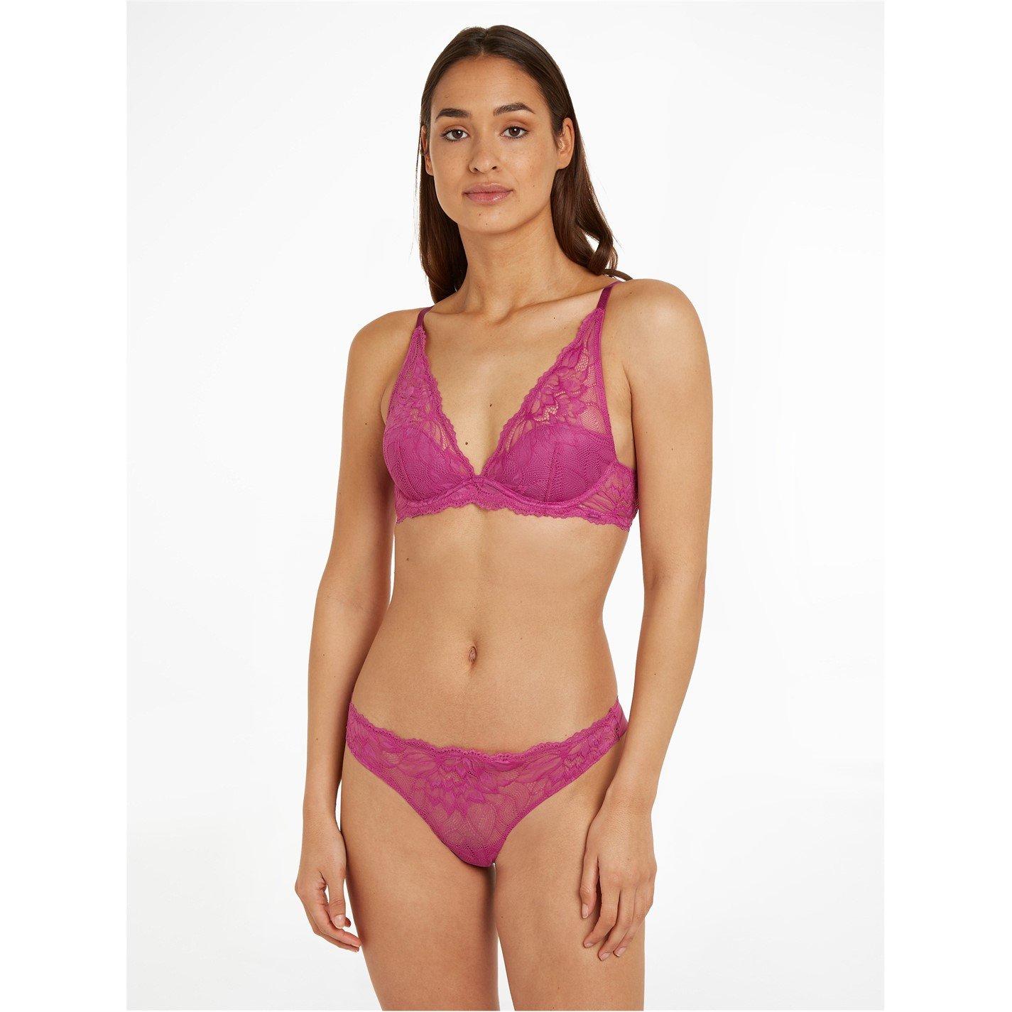 Calvin Klein Seductive Comfort Lotus Floral Thong