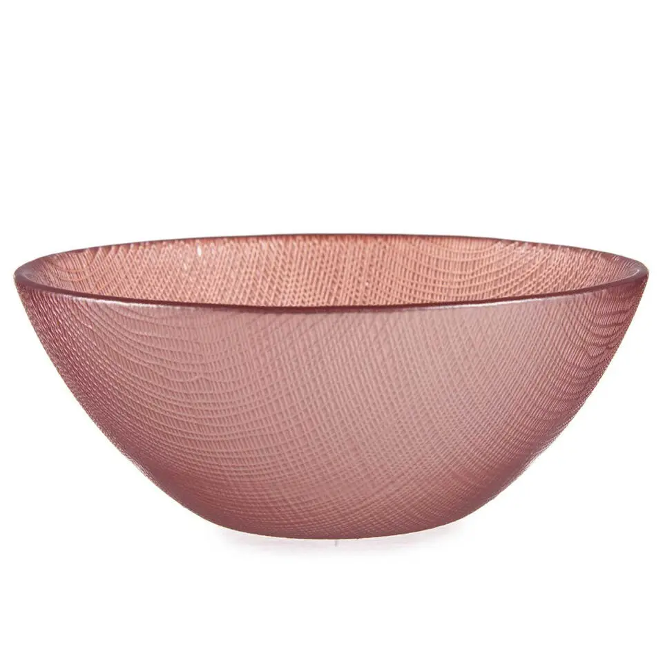 Vivalto schaaltjes/kommetjes - Murano - glas - roze - D15 cm