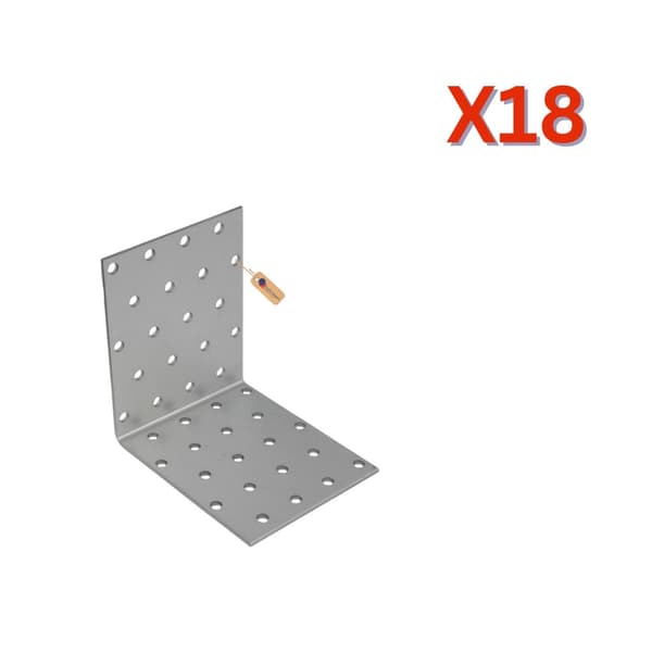 Spikerplatevinkler 80x80x80x2.5 mm, 18 stk