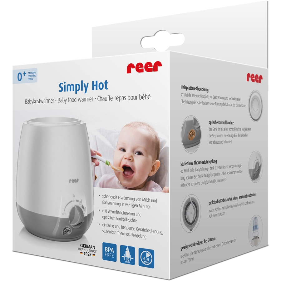 reer Babykostwärmer Simply Hot grau