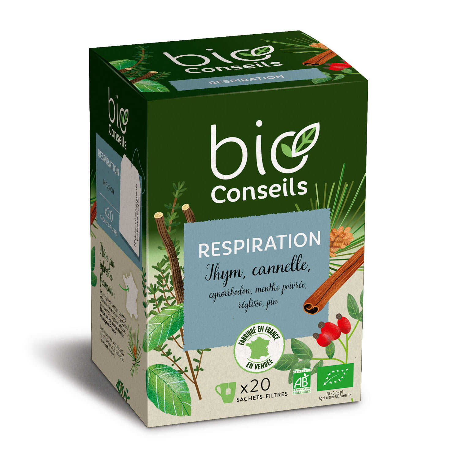 Infusion Respiration Bio (Thym Cannelle...)