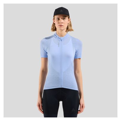 Maillot Manches Courtes Femme Odlo Zeroweight Performance Wool 125 Bleu